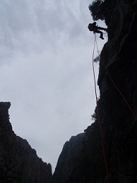 Ana en el salt de 52 m.